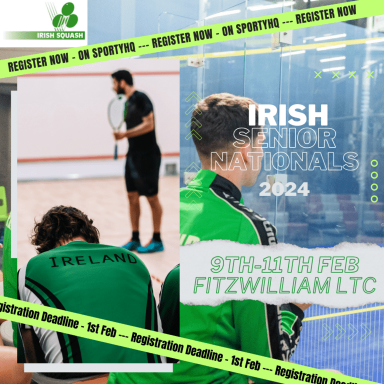 Irish Senior Nationals 2024 Registration Irish Squash Irish Squash